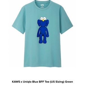 NWT | KAWS x Uniqlo Blue BFF Tee
